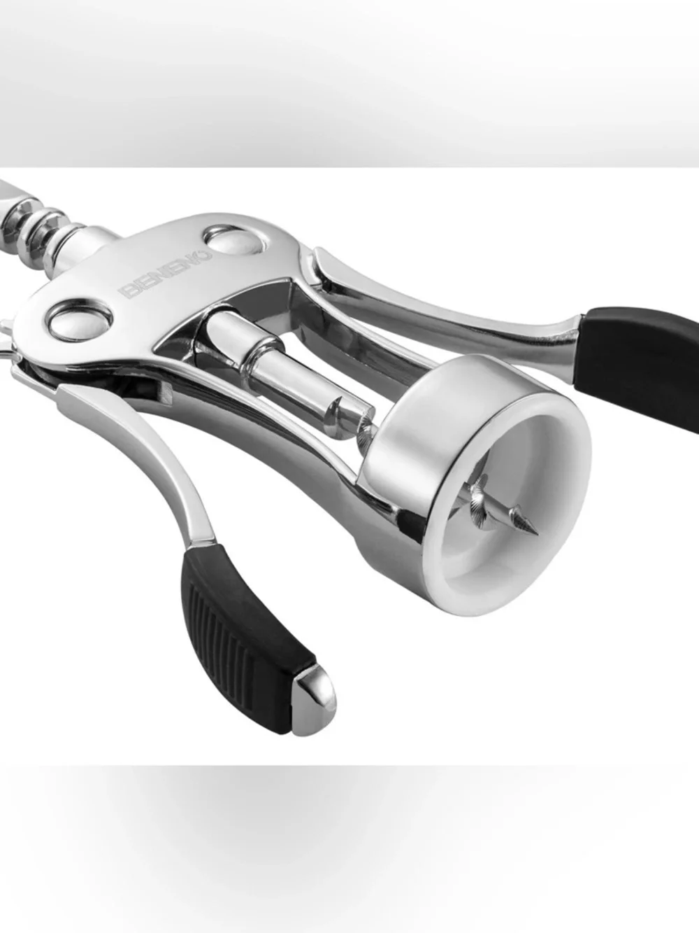 Beneno Wine Opener, Zinc Alloy Premium Wing Corkscrew with Bottle Opener